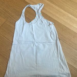Lulelemon off white tank top racer back “nulu” material
